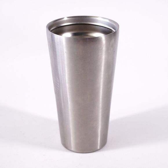 Starbucks Stainless Steel Tumbler 16 Oz Ceramic Coffee Mug Tea Cup No Lid Silver - Picture 4 of 8